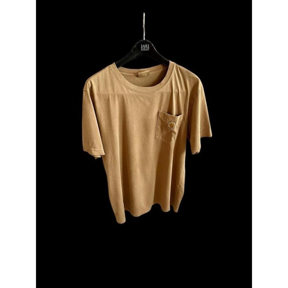Vintage Carhartt Garment Dyed Sz Large WIP Pocket Front Work T-Shirt